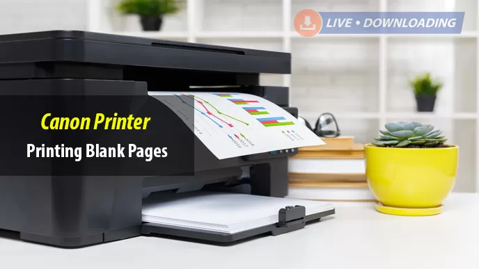 How to fix canon printer printing blank pages?