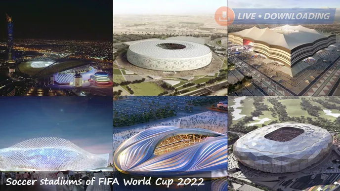 Soccer stadiums of FIFA World Cup 2022 - LD