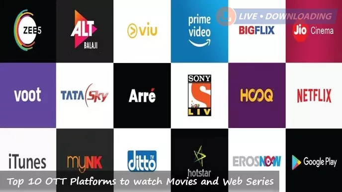 Top 10 OTT Platforms to watch Movies and Web Series