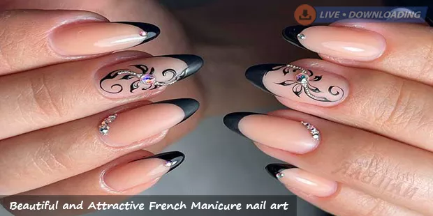 Beautiful and Attractive French Manicure nail art - Livedownloading