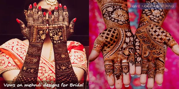 Vows on mehndi designs for Bridal - LiveDownloading